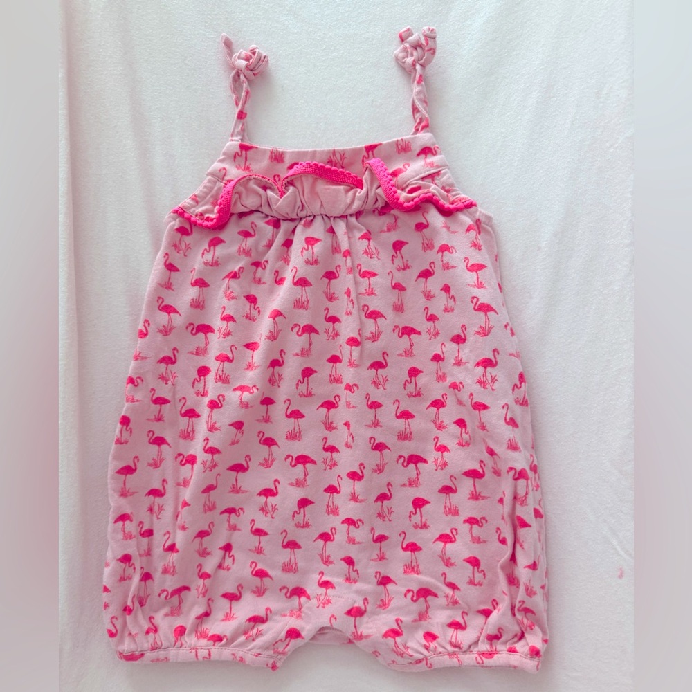 Baby Gap 18-24m pink flamingo-print strappy romper